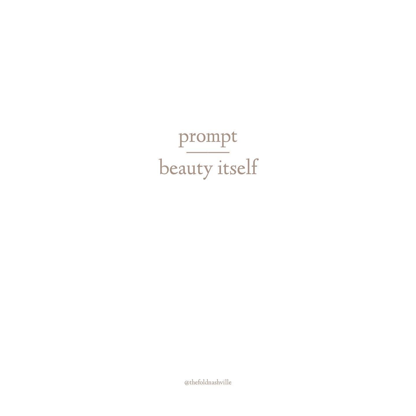 Let&rsquo;s write together today. ⠀
Prompt : Beauty Itself⠀
⠀
&ldquo;What if man could see Beauty Itself, pure, unalloyed, stripped of mortality and all its pollution, stains, and vanities, unchanging, divine&hellip; the man becoming, in that communi