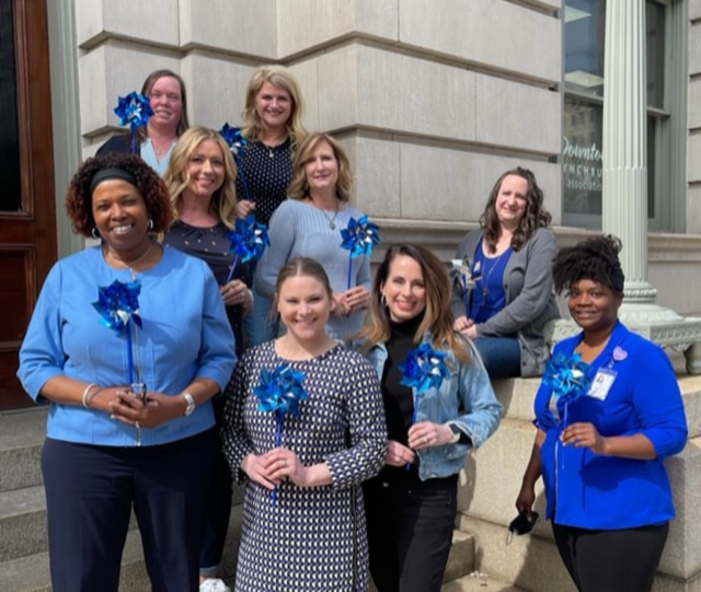 Our staff during Child Abuse Prevention Month 2022