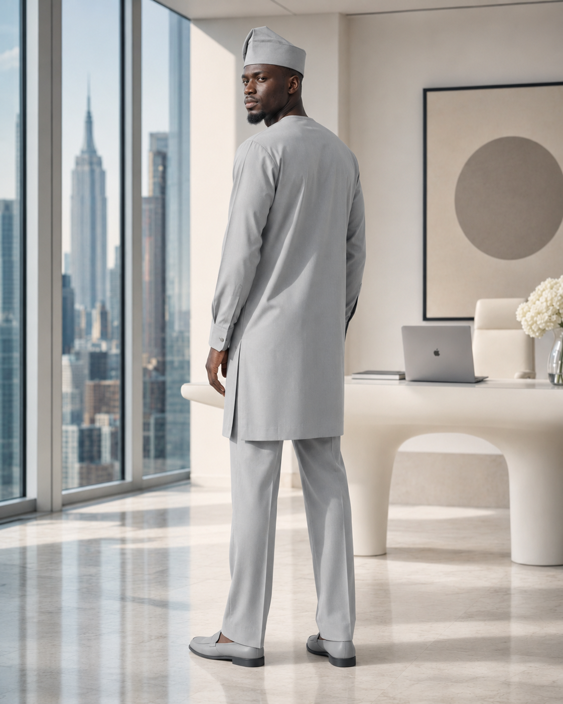Cool Silver Gray Kaftan 06.png