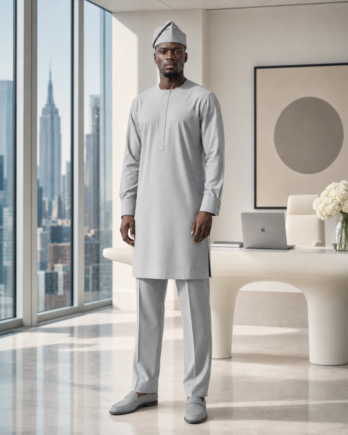 Cool Silver Gray Kaftan 01.png