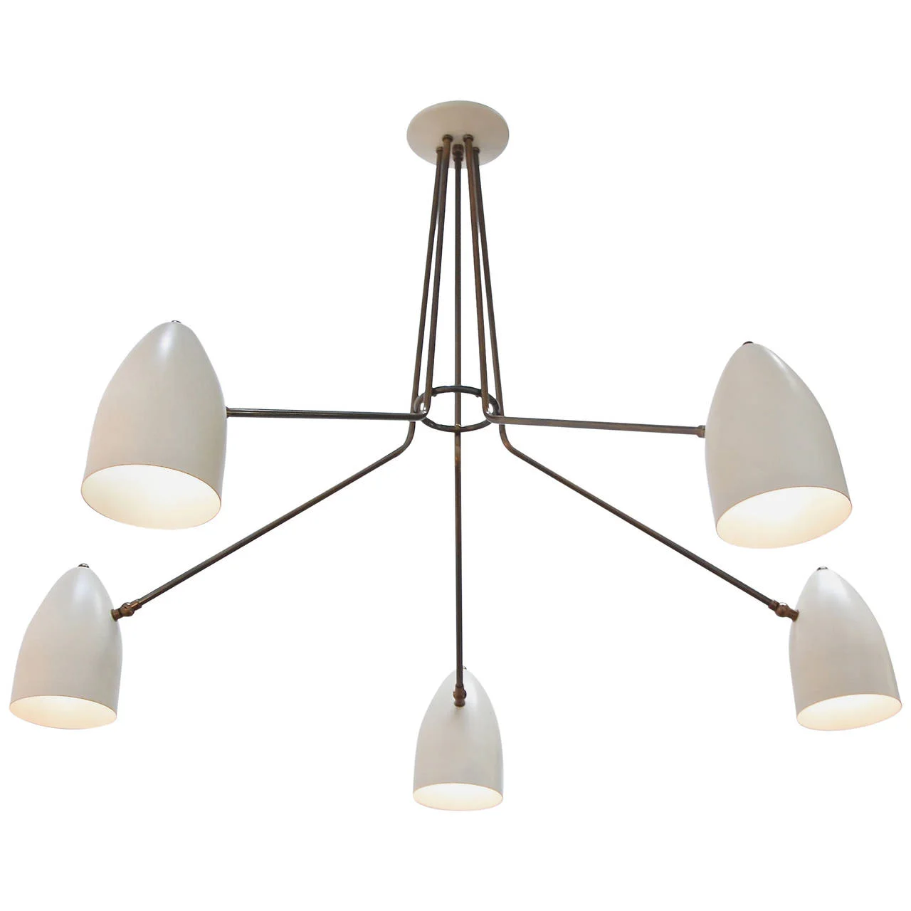 LUfive Arm Flush Mount Chandelier