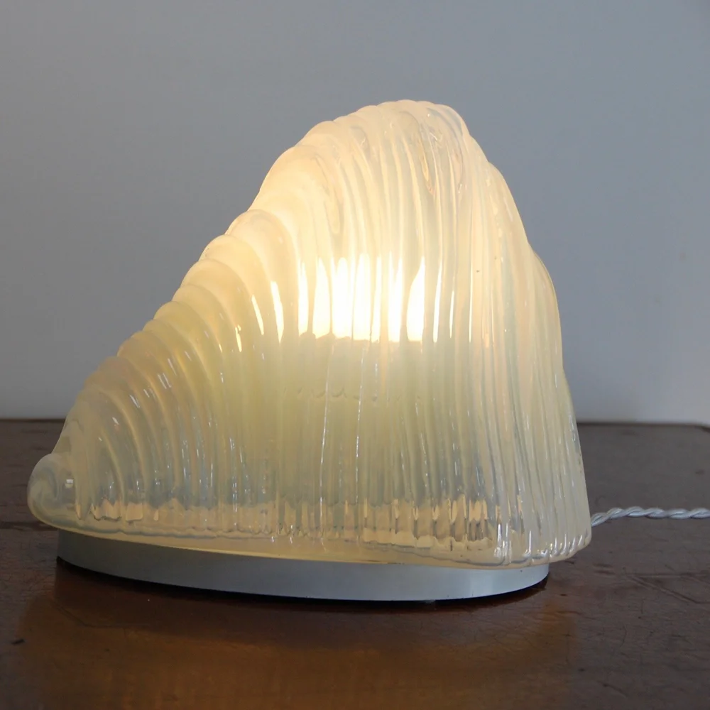 伊1960年代　C. Nason for Mazzega ヴィンテージ・ムラーノ 1960s Iceberg Table Lamp by Carlo Nason for Mazzega — Lumfardo