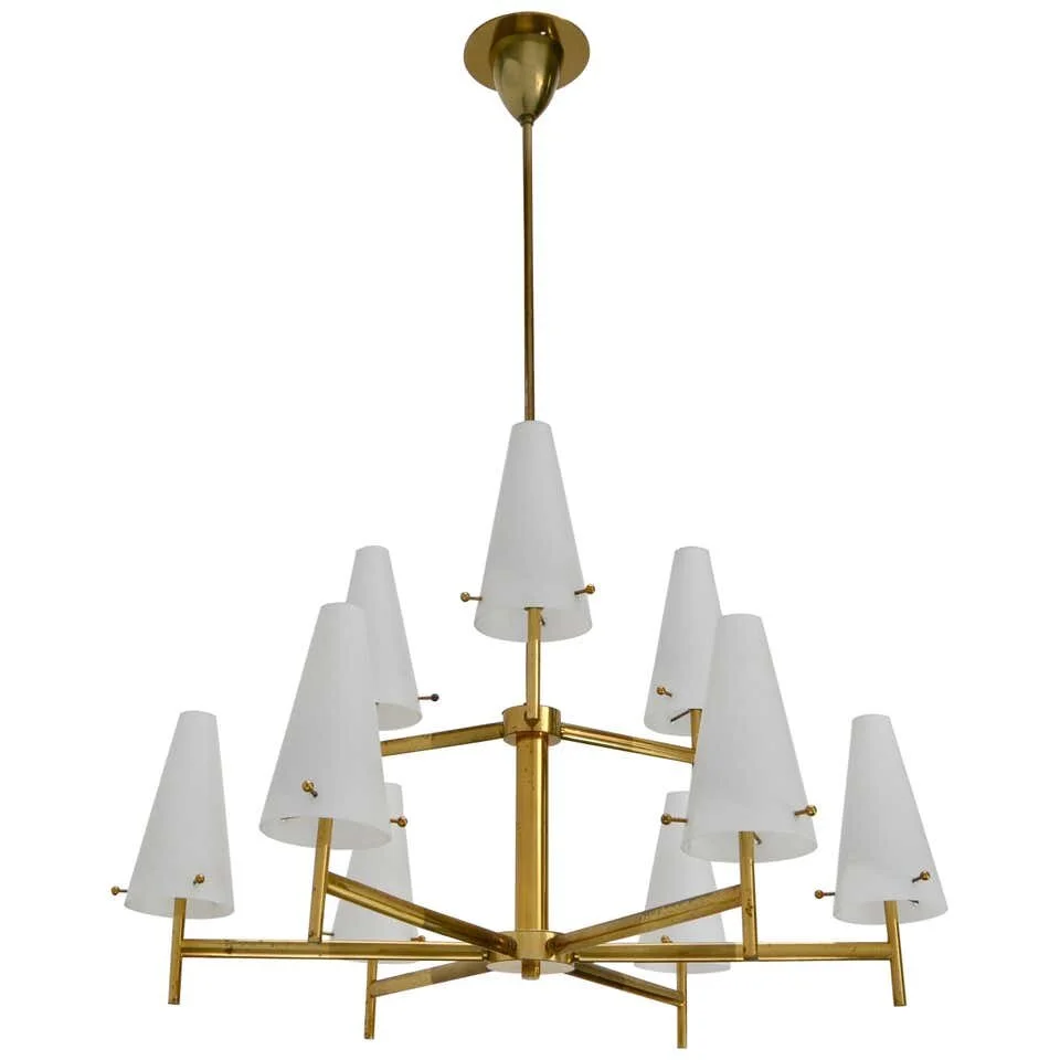 9 Shade Italian Chandelier