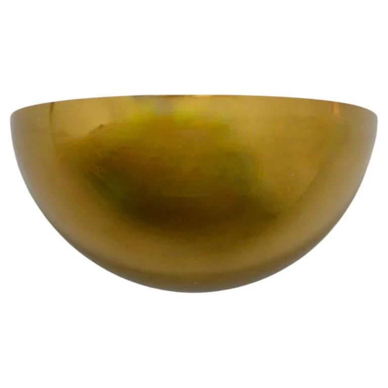 Italian Half Bowl Torchier Sconce Gold