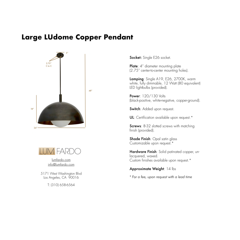 Large LUdome Copper Pendant Nuova.png