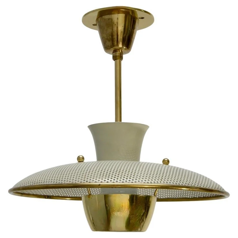 Italian Perforated Pendant Flush Mount