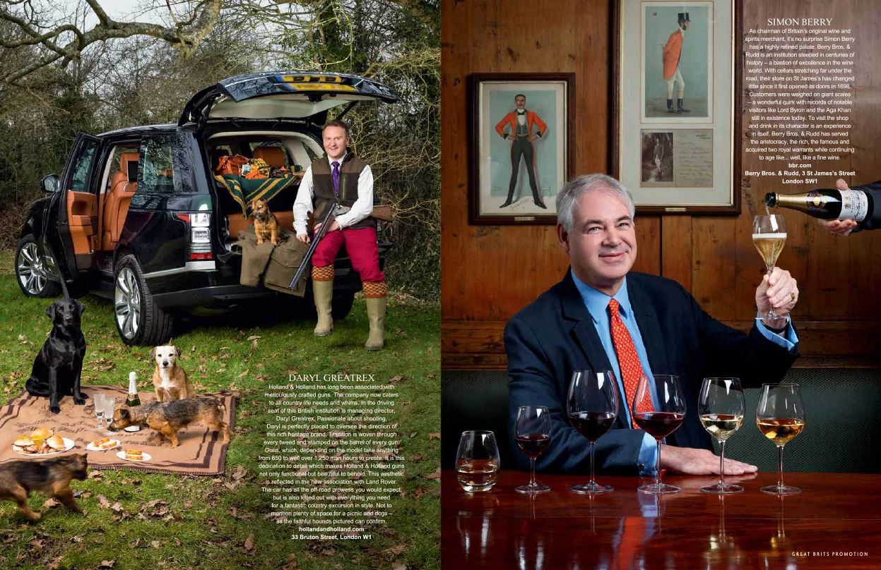 Great Brits - Holland & Holland, Berry Bros - Samantha Brownstein Design Ltd