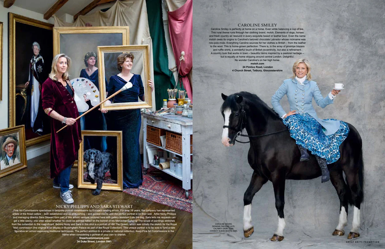 Great Brits - Fine Art Commission, Moloh - Samantha Brownstein Design Ltd