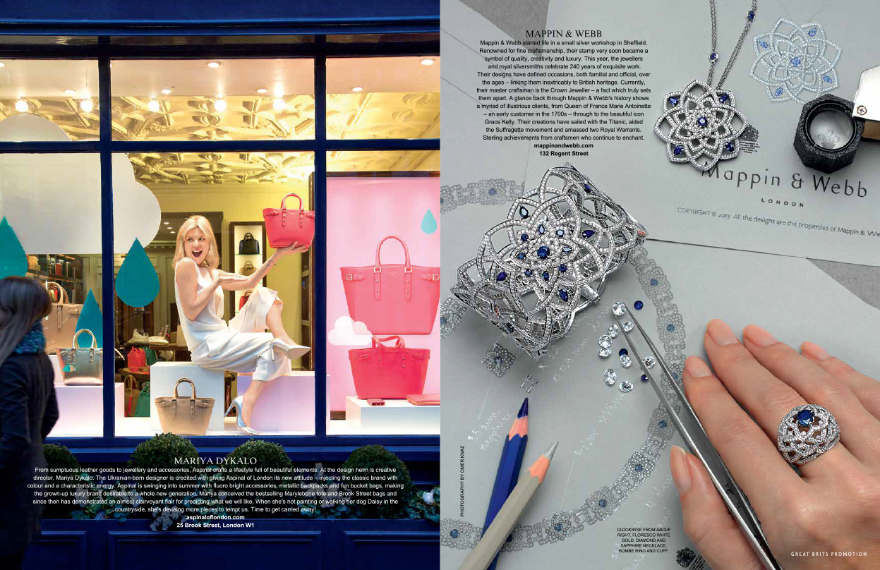 Great Brits - Aspinal, Mappin & Webb - Samantha Brownstein Design Ltd