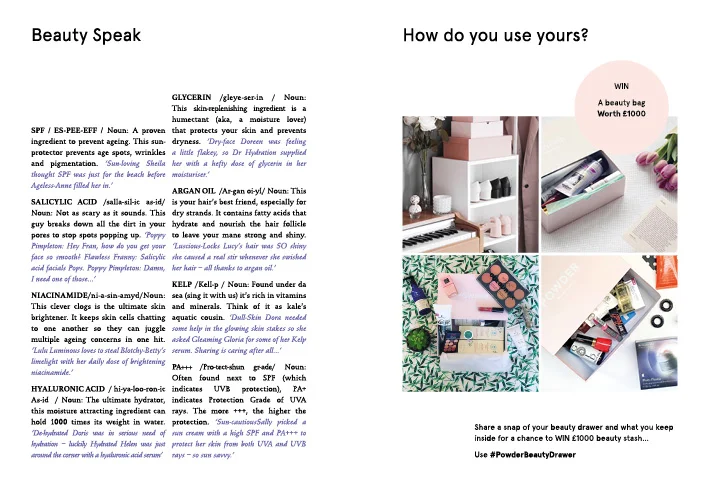 POWDER – spring/summer 2017 mini magazine - Samantha Brownstein Design Ltd