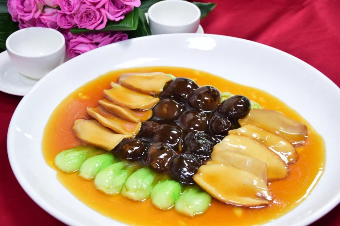 鮑脯炆花菇