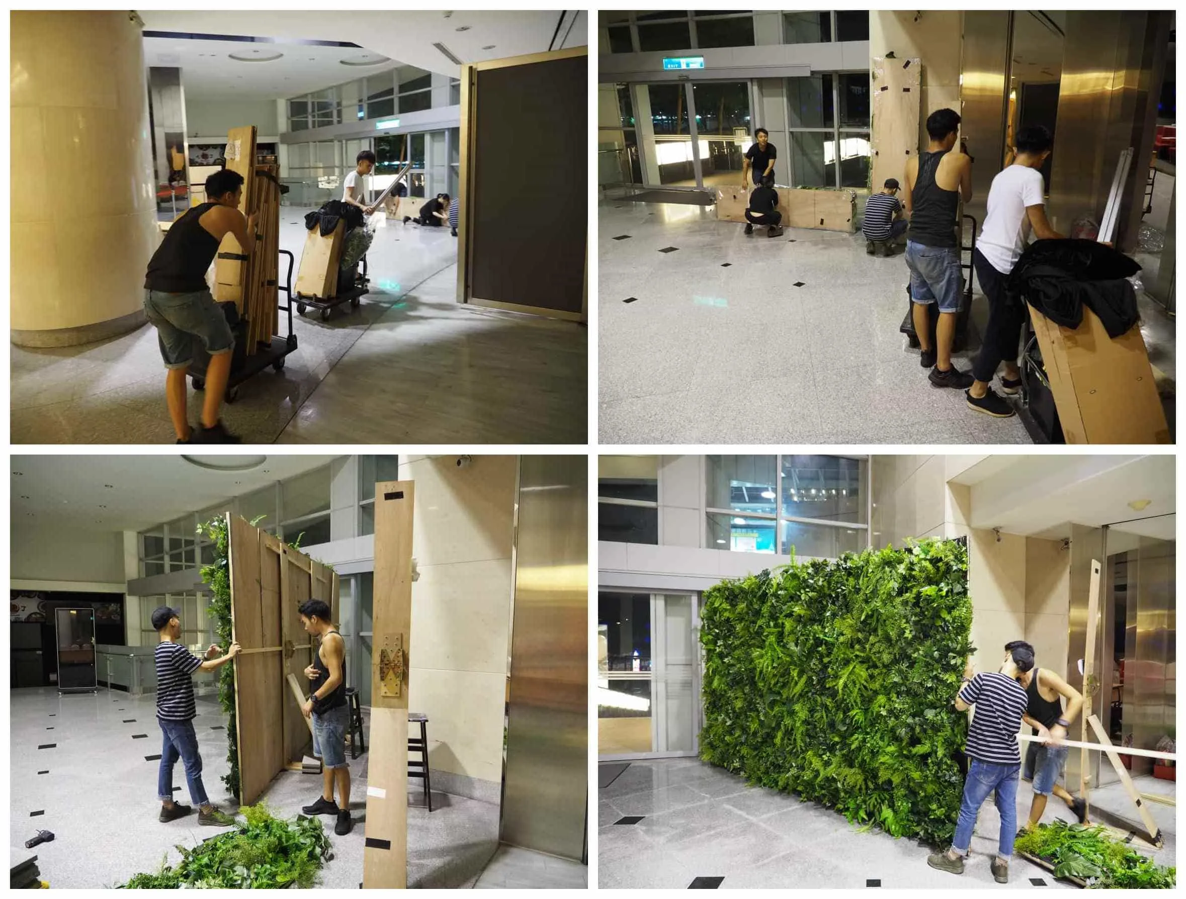 符合森林風的主題,Tiger在拍照區設計了一個植栽牆,這個拍照區有多美?讓我賣個關子,最後面都可以看見照片。