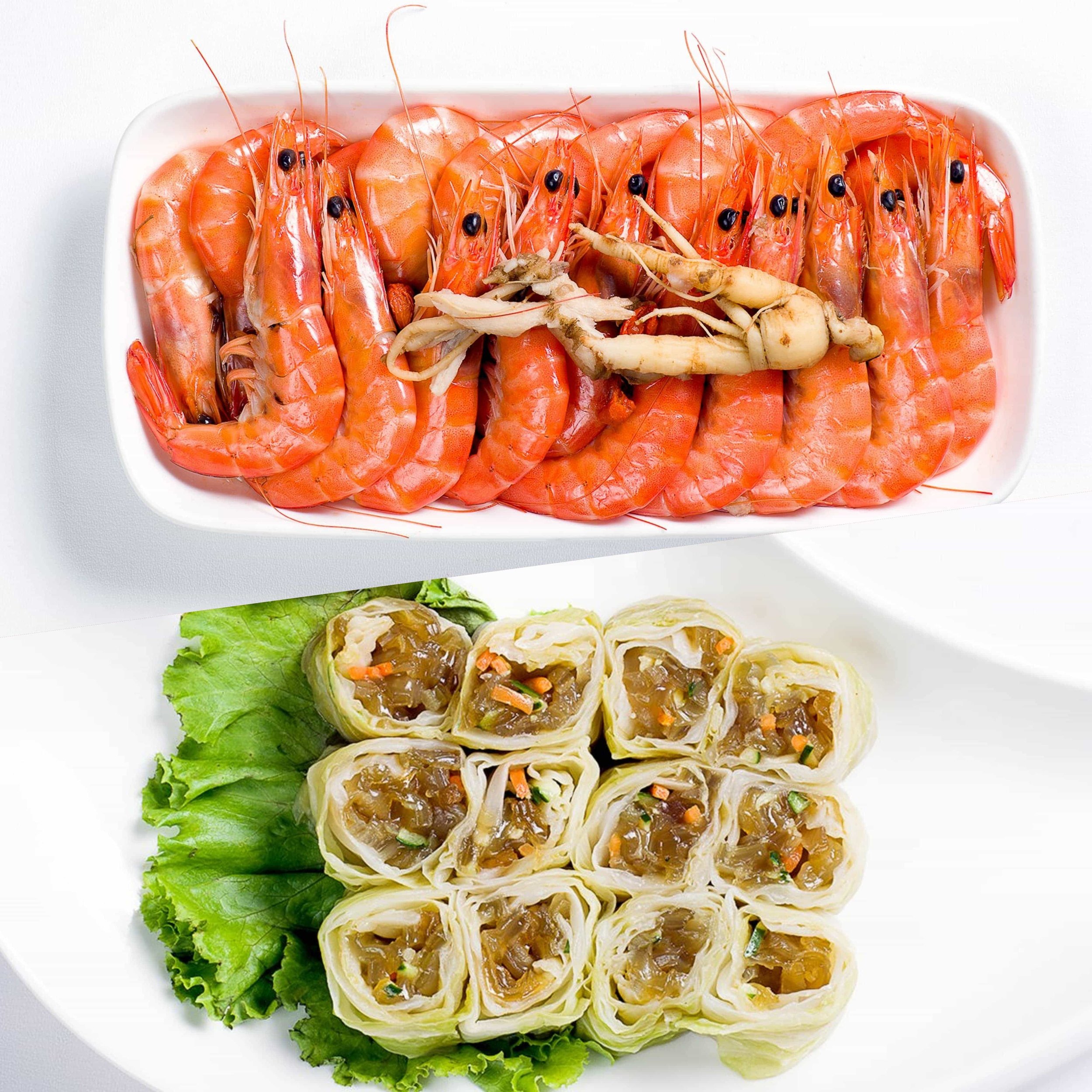 2019尾牙12800-豪鼎飯店-8養身醉蝦拼芥子蟄絲卷.jpg