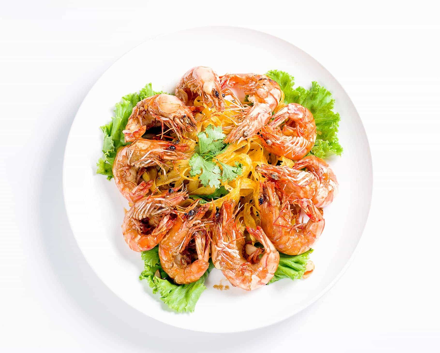 2019尾牙9000-豪鼎飯店-4生抽蝦佐牛蒡絲.jpg