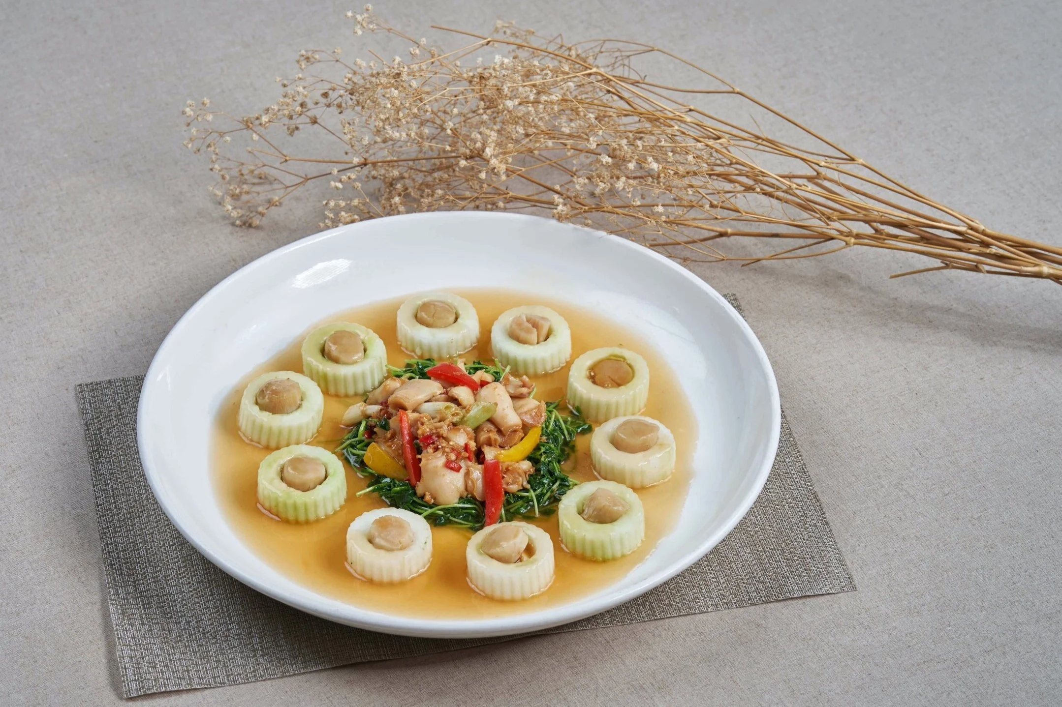 玉環柱甫 拼 XO醬嚮螺片