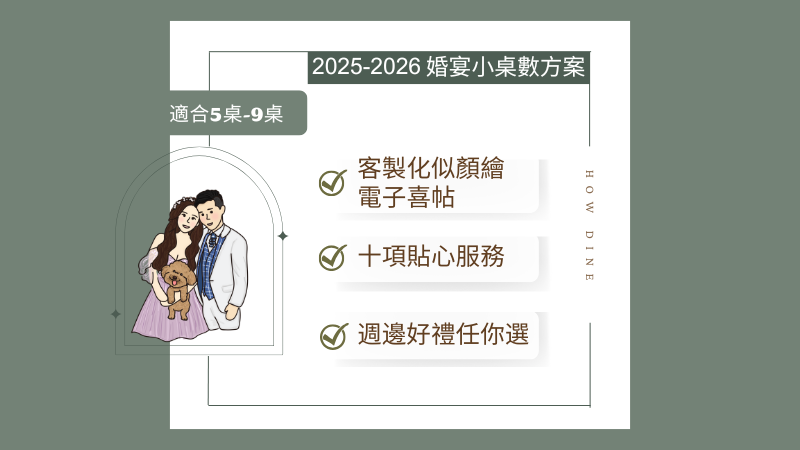 【2025-2026小桌數婚宴專案】誰說小桌數婚宴沒有好場地?小桌數也可以擁有高品質服務