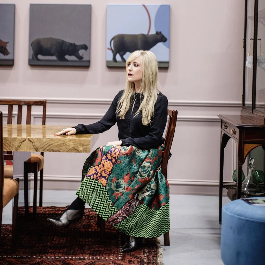 #roisinlaftery at last years Antique Fair #interior design. Art by #JohnBoyd photo credit to #AlHiggins