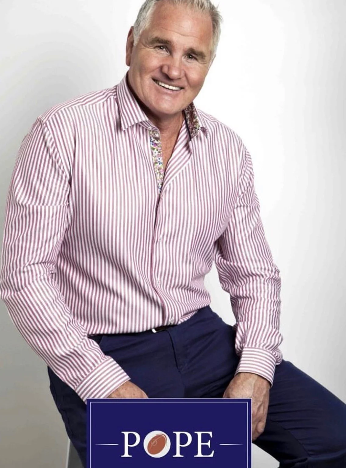 Brent Pope fahsioning his shirt line #PopeApparel @popeapparel #brentpope&nbsp;
