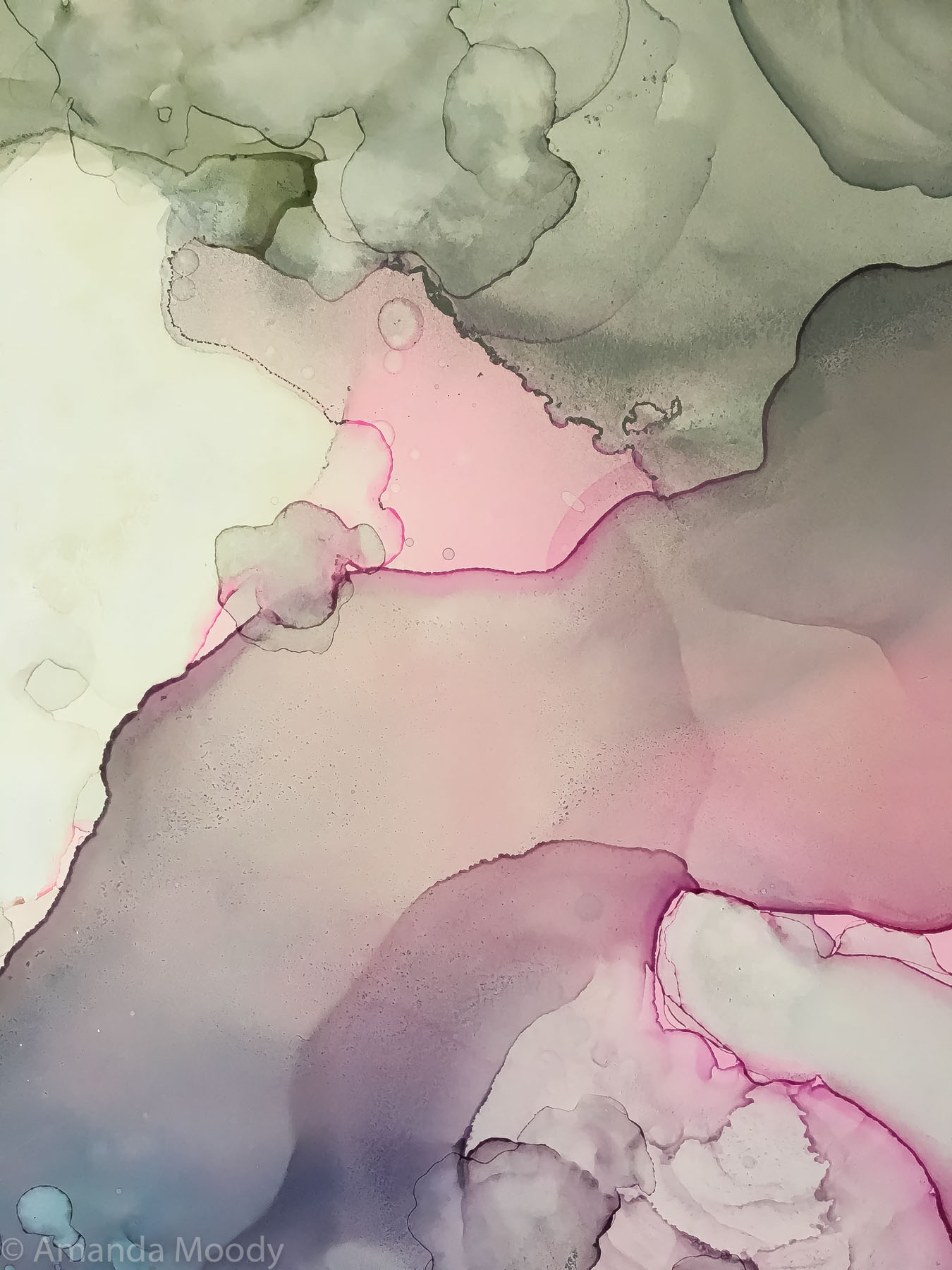 detail of southern cross abstract art by nc artist amanda moody