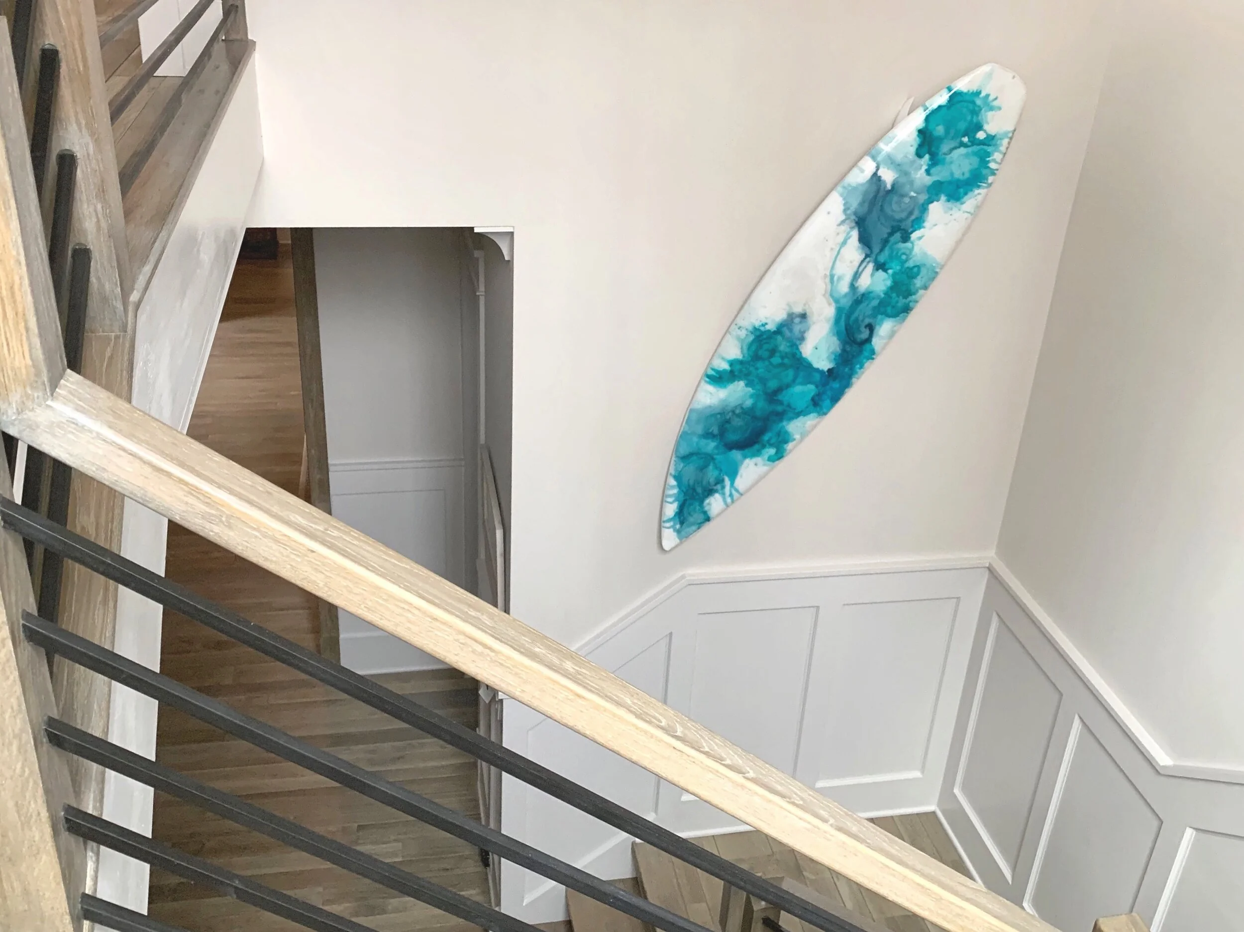 the weather is here resin surfboard artist amanda moody