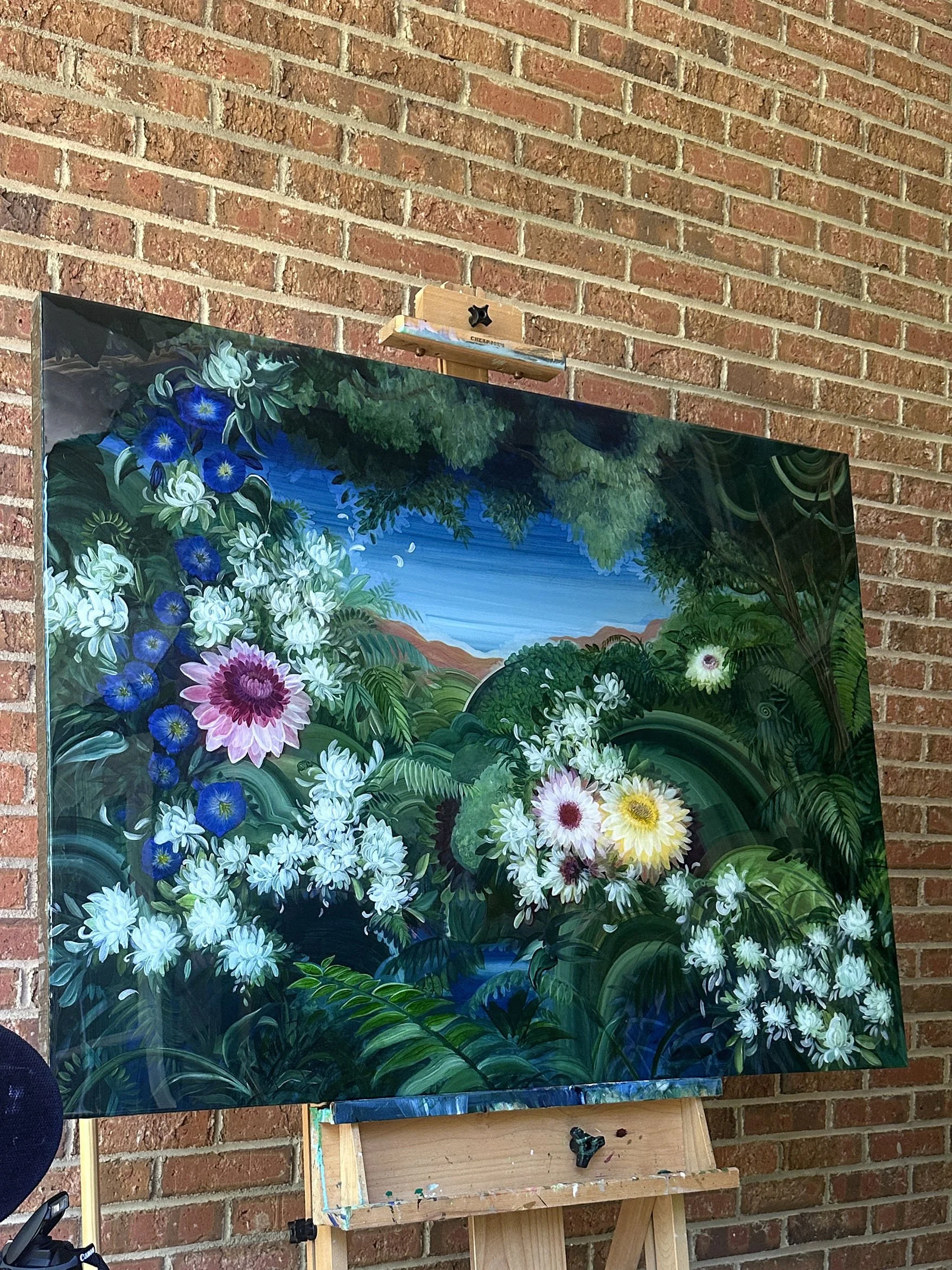 second nature mixed media resin art by north carolina artist amanda moody