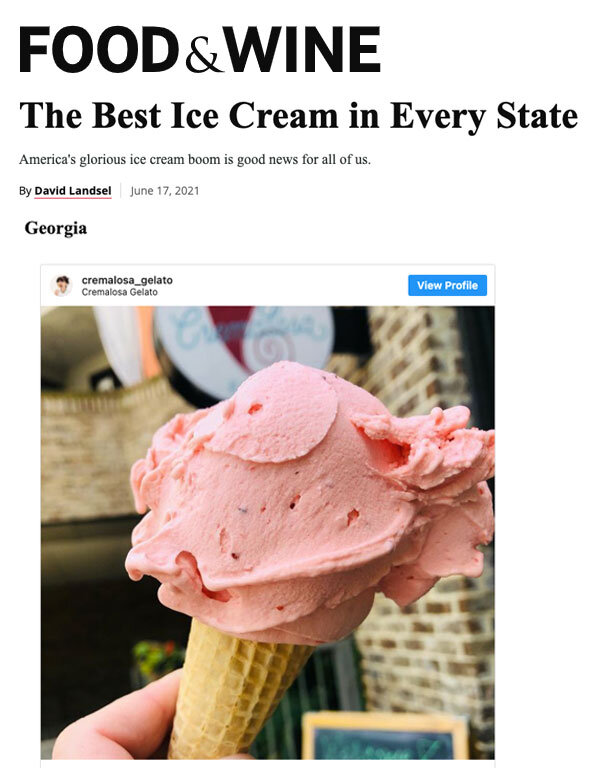 Cremalosa Gelato, Best Gelato Atlanta Decatur