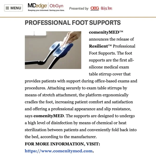 MDedge features Resilient™ Professional Foot Supports