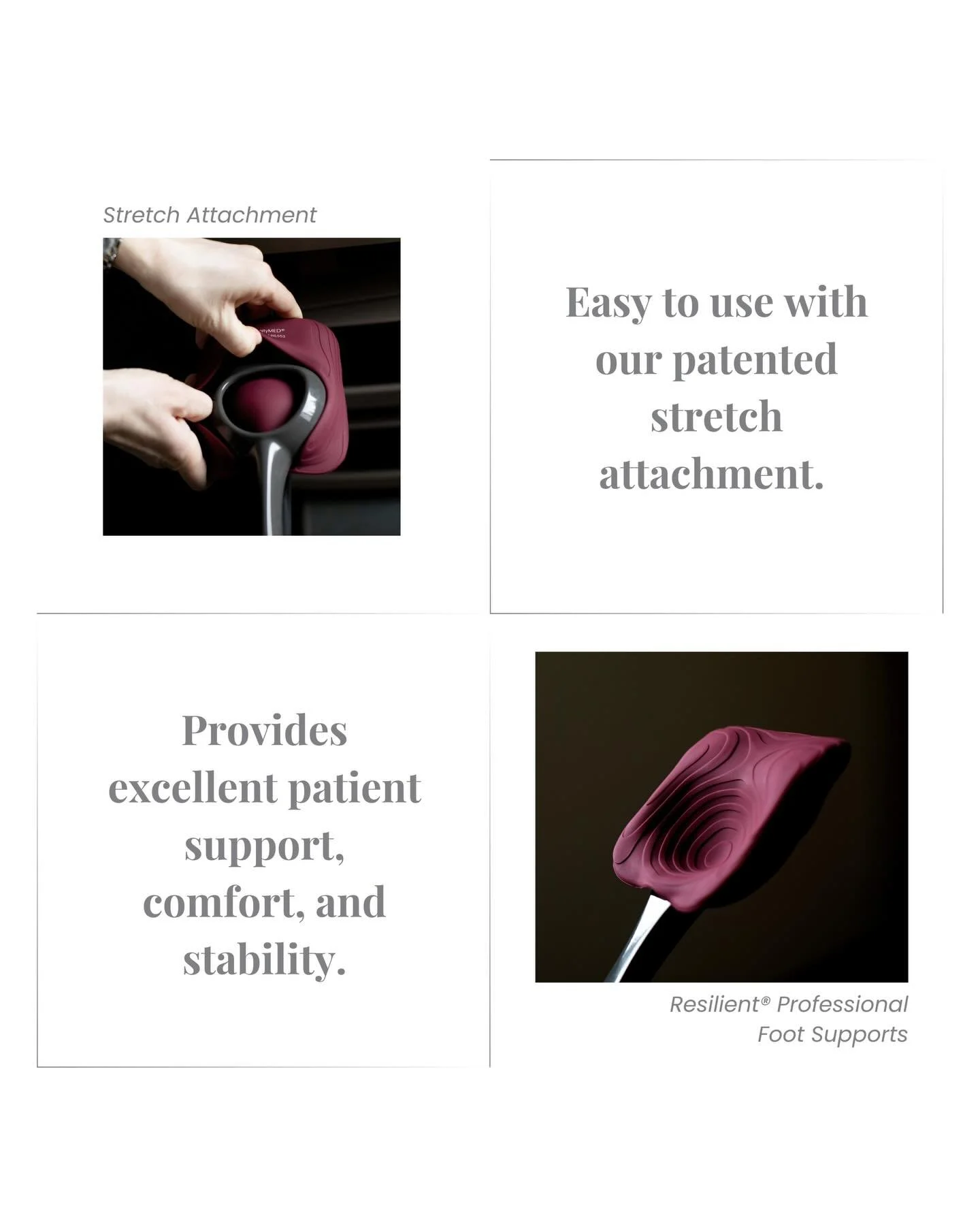 ✨ Support, Comfort, Stability. ✨

At ComenityMed, we&rsquo;re committed to elevating patient care with smart, thoughtful design. Our patented Stretch Attachment makes application simple and intuitive, giving clinicians flexibility and patients the co