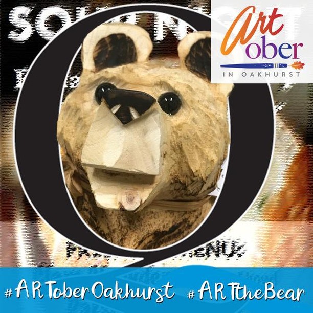 Surprise! ARTober is over but we've found one more ART the Bear that needs a new home. This one apparently snuck into a corner during the PSPS at the beginning of the week (aka: the day of darkness for most of us here in the foothills... okay, techni
