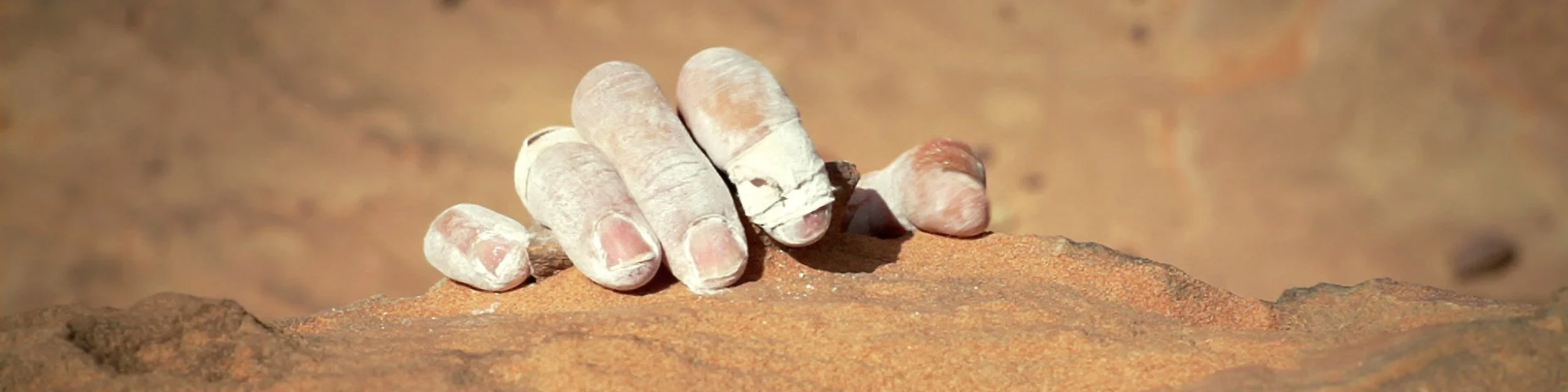 Still from BBC Knowledge ident Climber