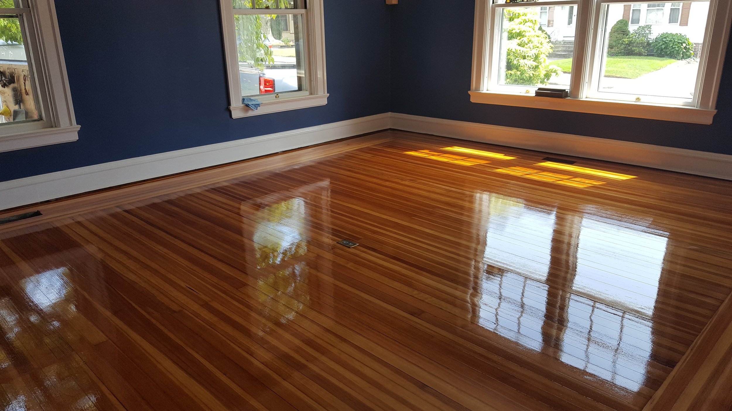 Renaissance Floor Refinishing, Semi Gloss Finish On Hardwood Floors