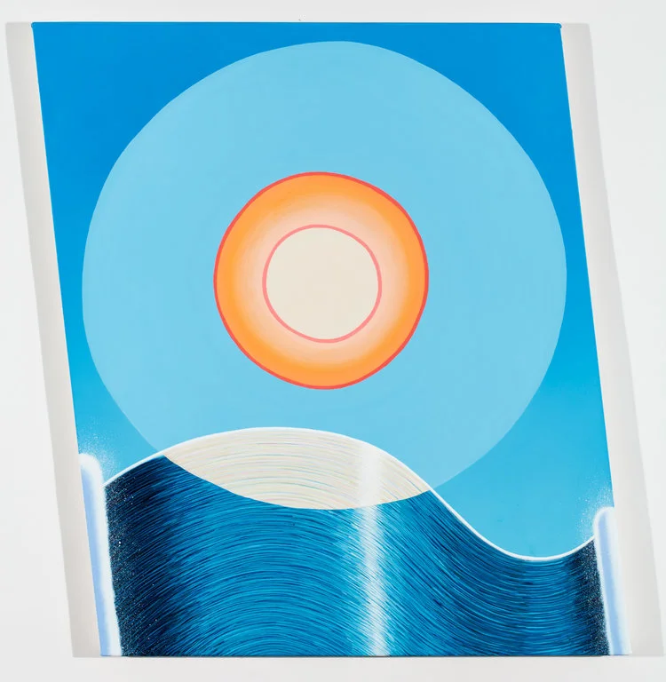 Matthew F. Fisher, The Return, 2016, Acrylic on shaped canvas, 29 x 28 in