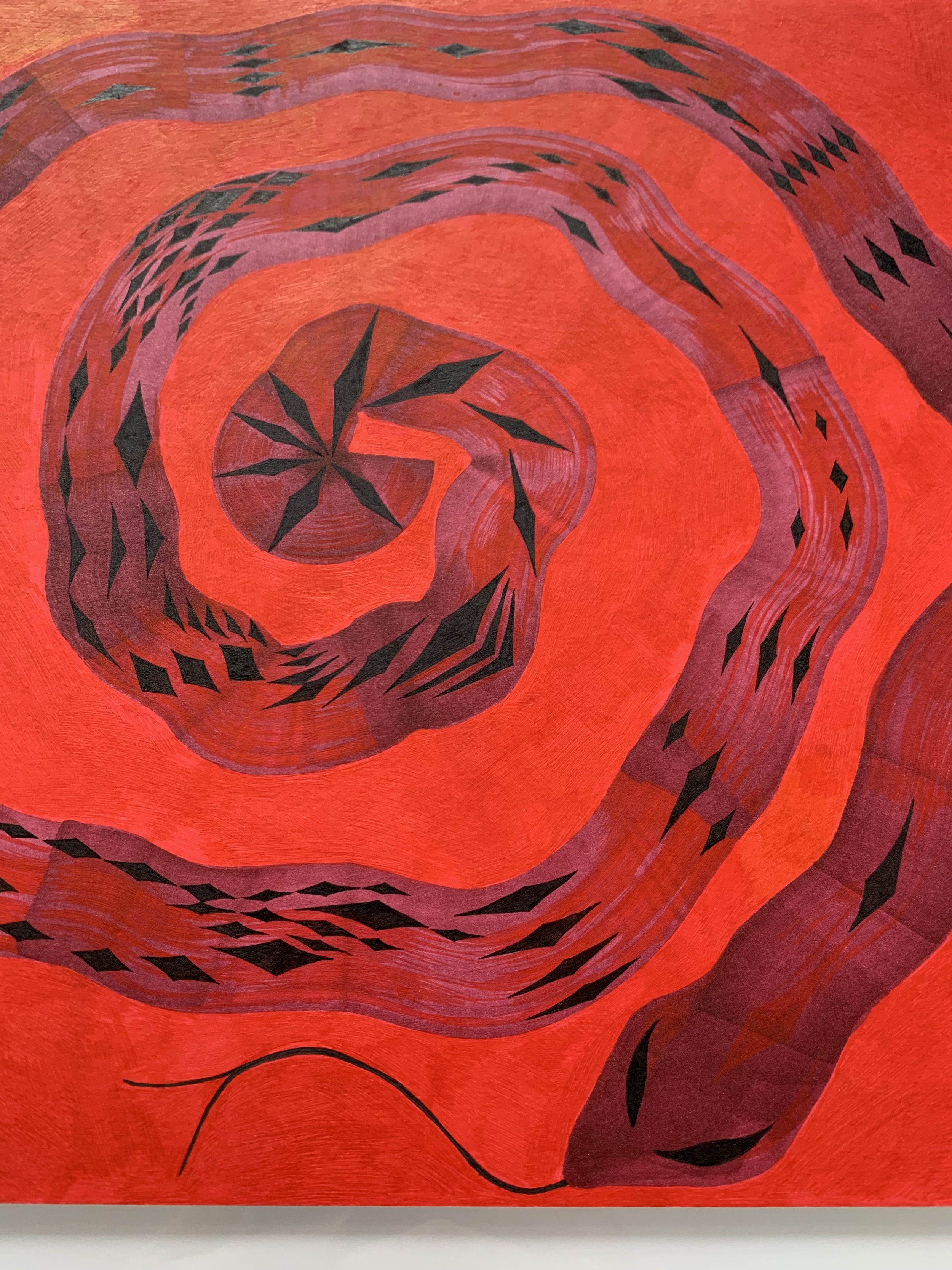 Defne Tutus - Coiled Red  - 2021 - Marker, Ink - 9_ x 9.75” - $200 - c detail.jpg