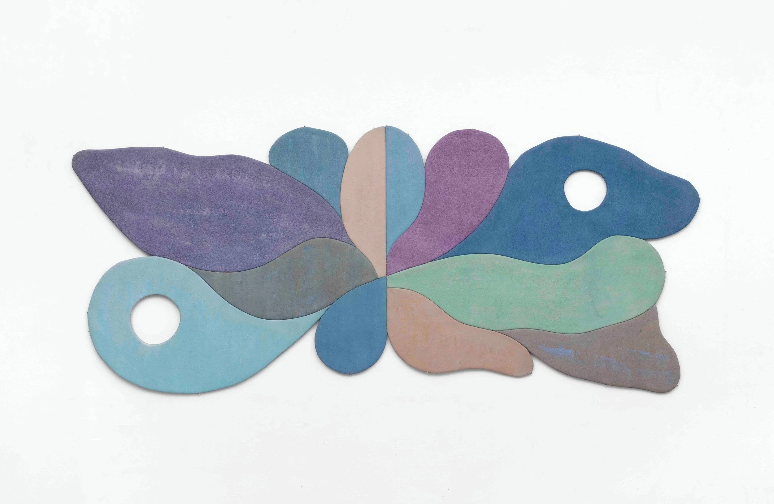  Zuriel Waters "Untitled June" 2026, Pigment dispersion and acrylic on sewn canvas, 24 x 56 in, 61 x 142.2 cm