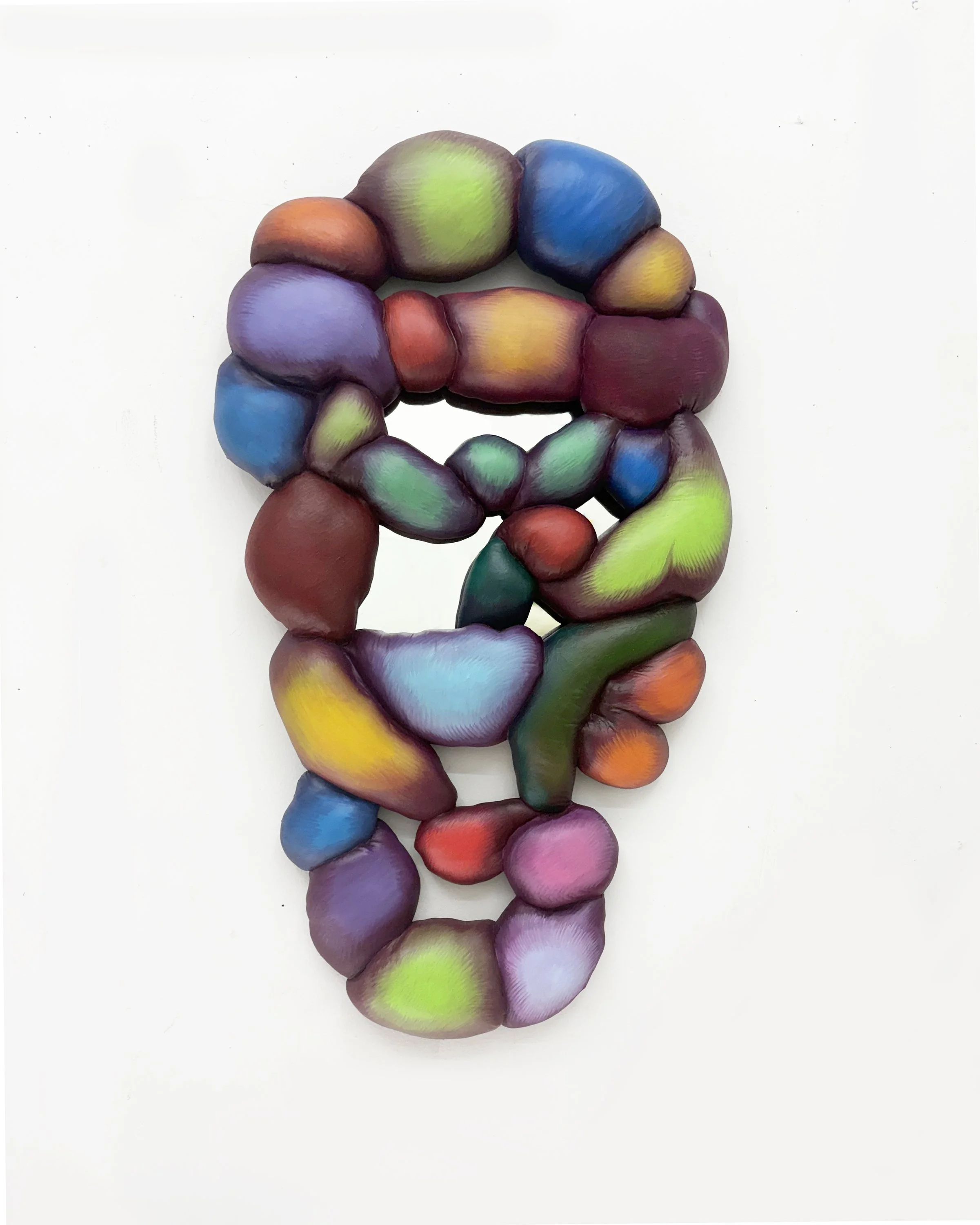  Amelia Briggs "Aerial Roots" 2026, Panel, reclaimed materials, fiber, latex, glass, acrylic gouache, archival sealant, 32 x 18 1/2 x 1 1/2 in, 81.3 x 47 x 3.8 cm