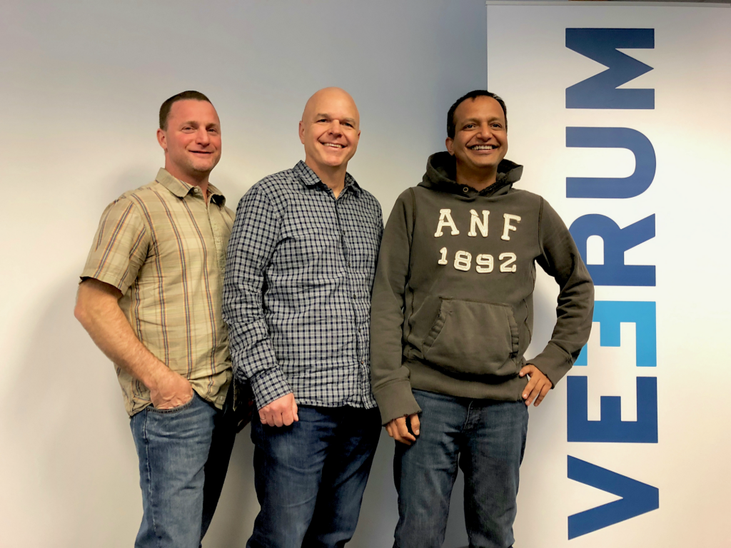 VEERUM Co-Founders L-R: Steve Fisher, Scott Benesh, Amit Varma