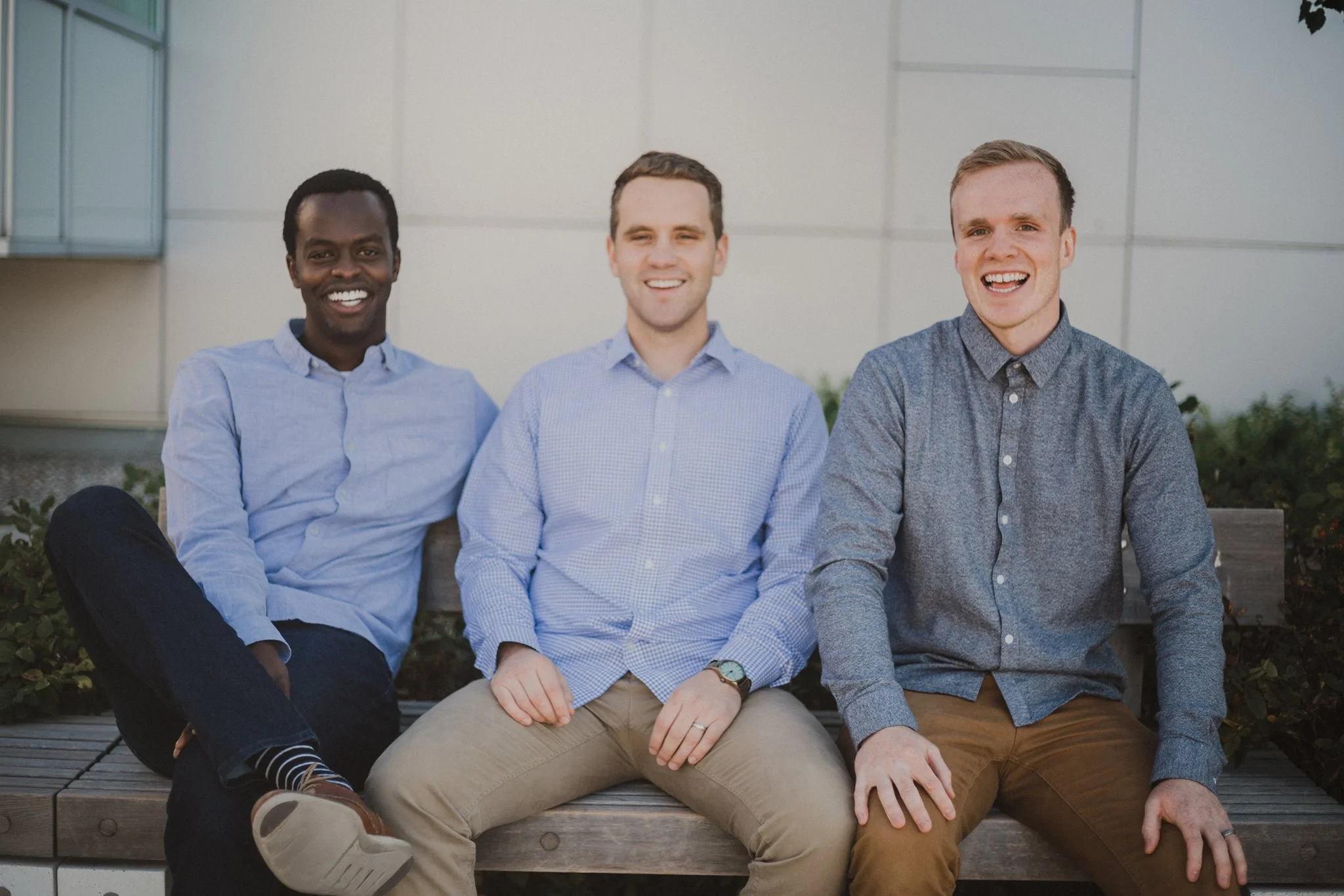 L to R: Co-founders Marc Nzojibwami, Adam Prince & Richard Clark