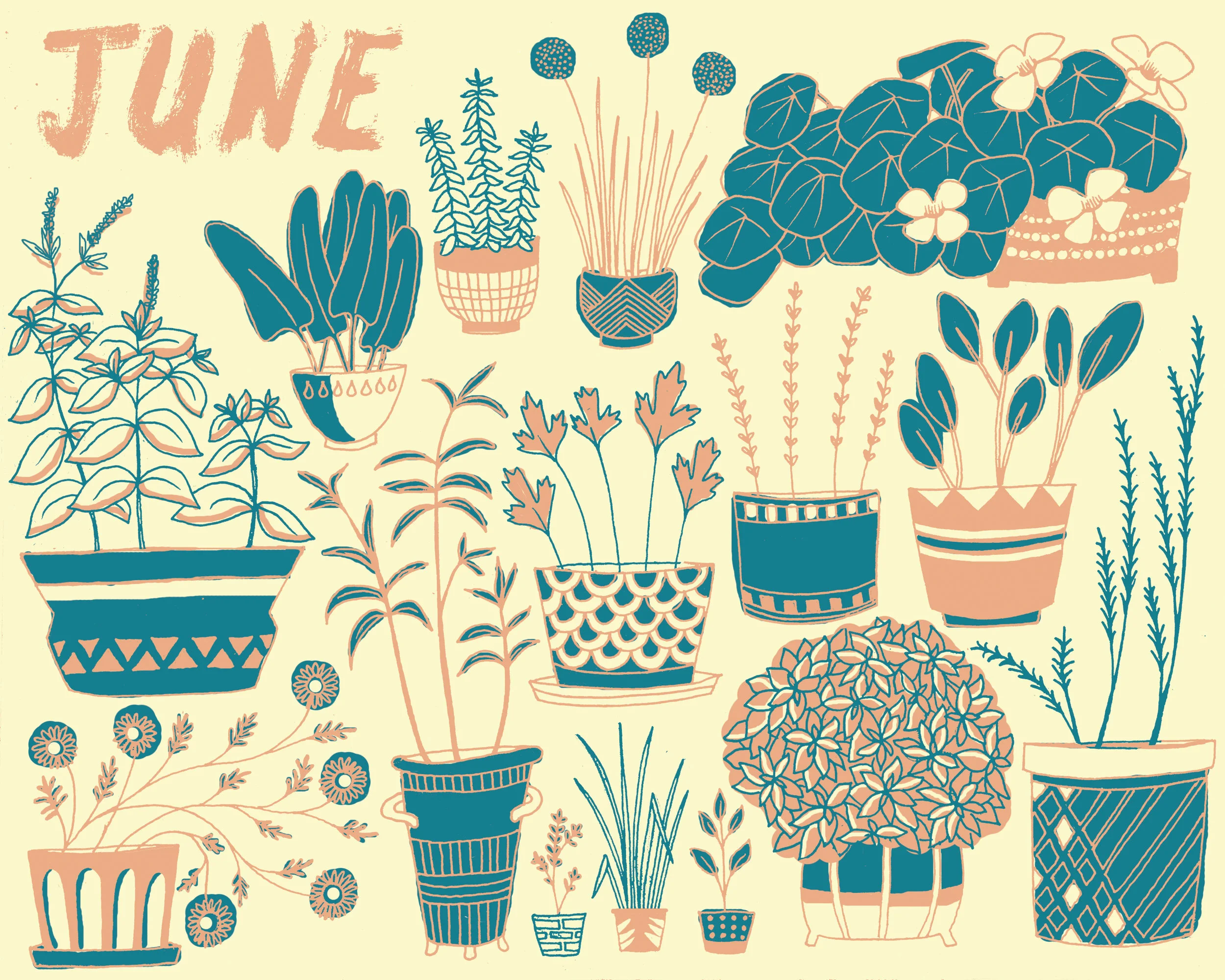 June Spread by Sonya Montenegro from Three Year Garden Journal