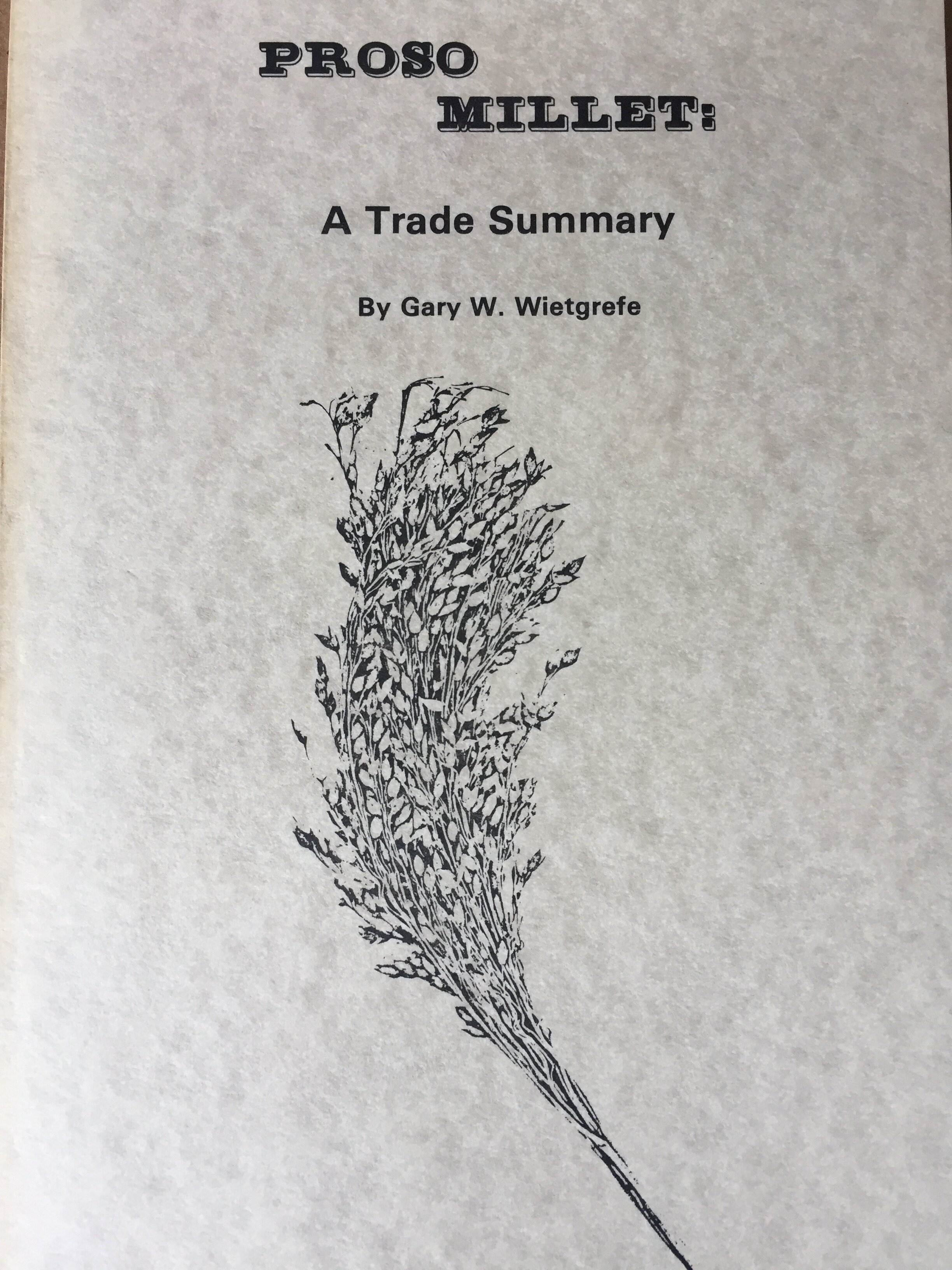 Proso Millet a Trade Summary.JPG