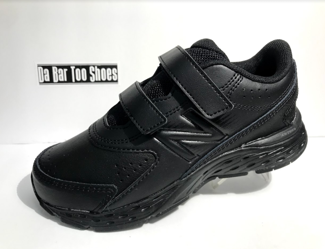 new balance black velcro shoes