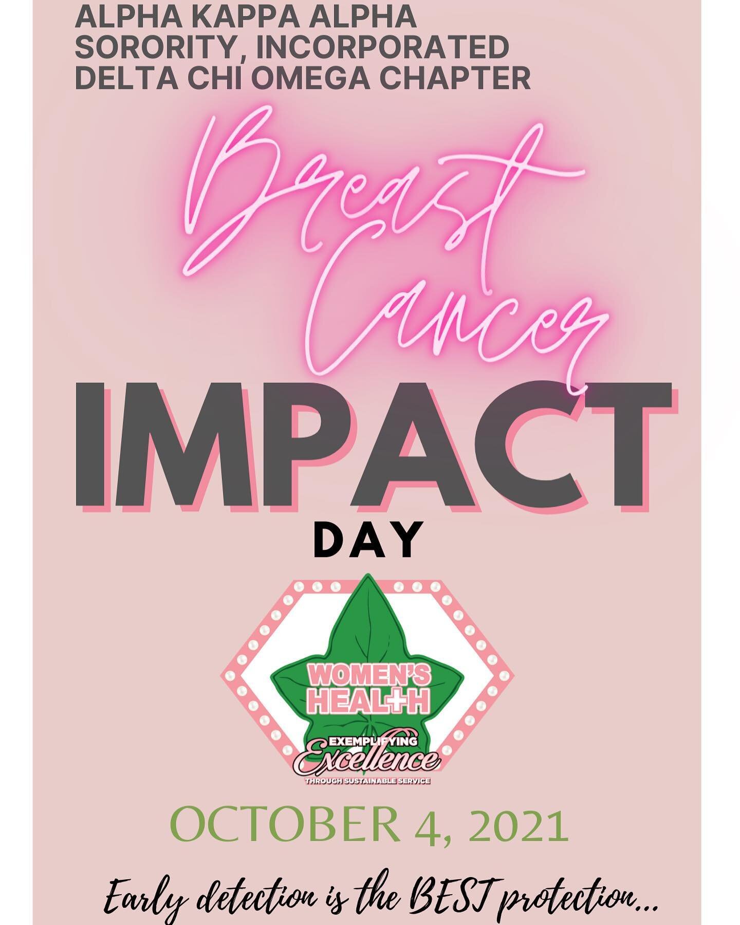 This month let's raise our efforts regarding breast cancer awareness, care and fighting for the cure.  Make sure you:
💗Get your mammogram.
💗Call someone and encourage them to get theirs.
💗Share health information within your families. Too often we