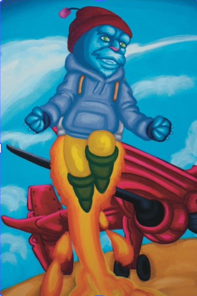 “No Mans Sky”
24” x 36”
Acrylic on canvas.