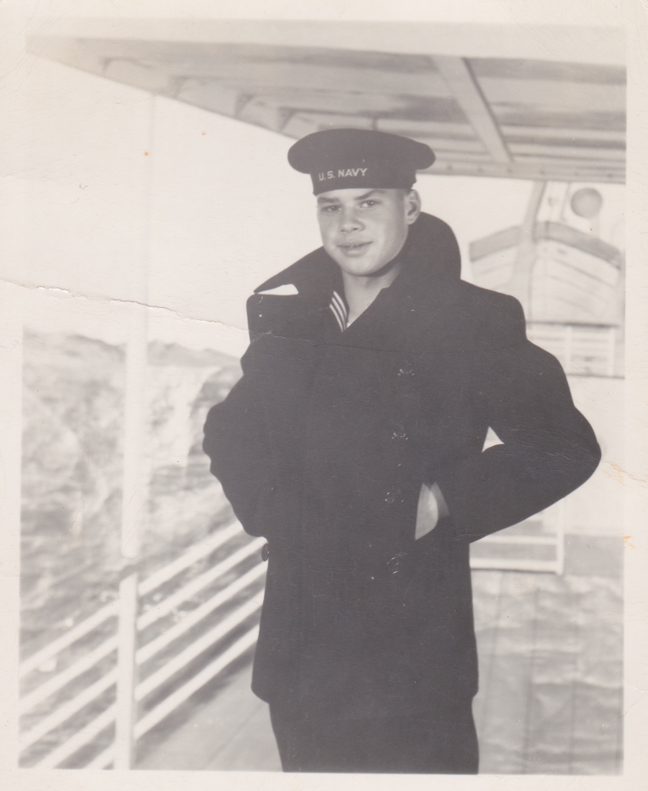 Lester Liptak in the Navy at the age of 15