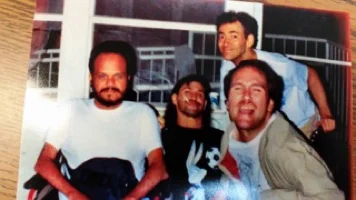 Jim Browne, pictured far right, front