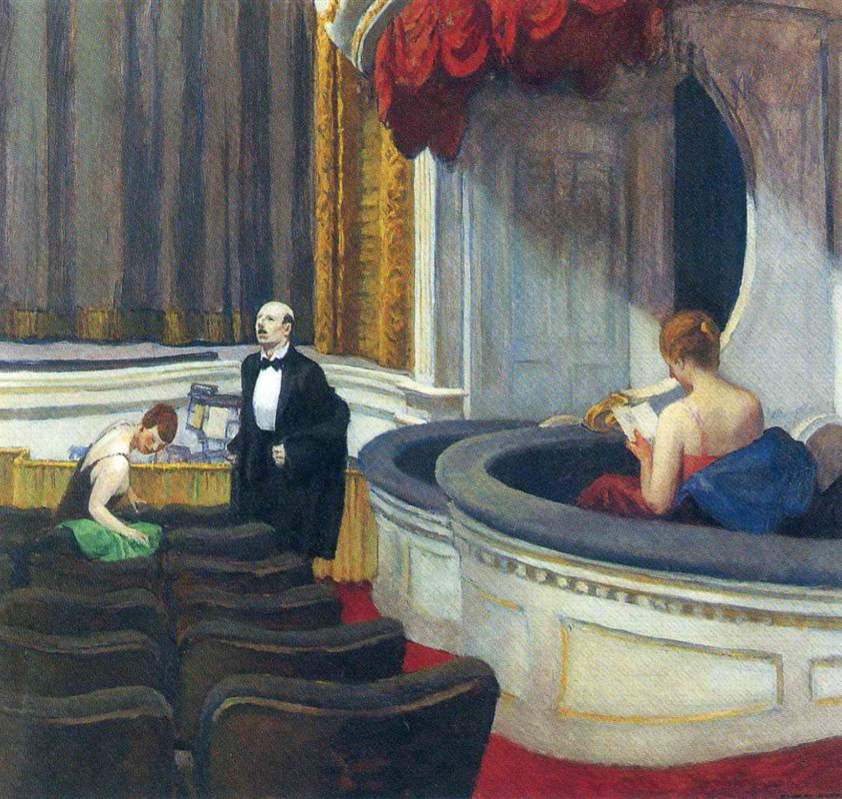 Edward Hopper, Two on the Aisle , 1927