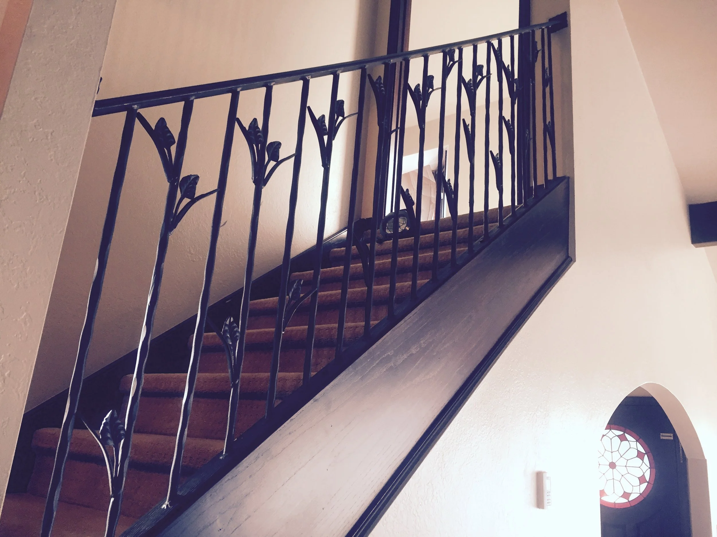 telluride intierior steel stair supports