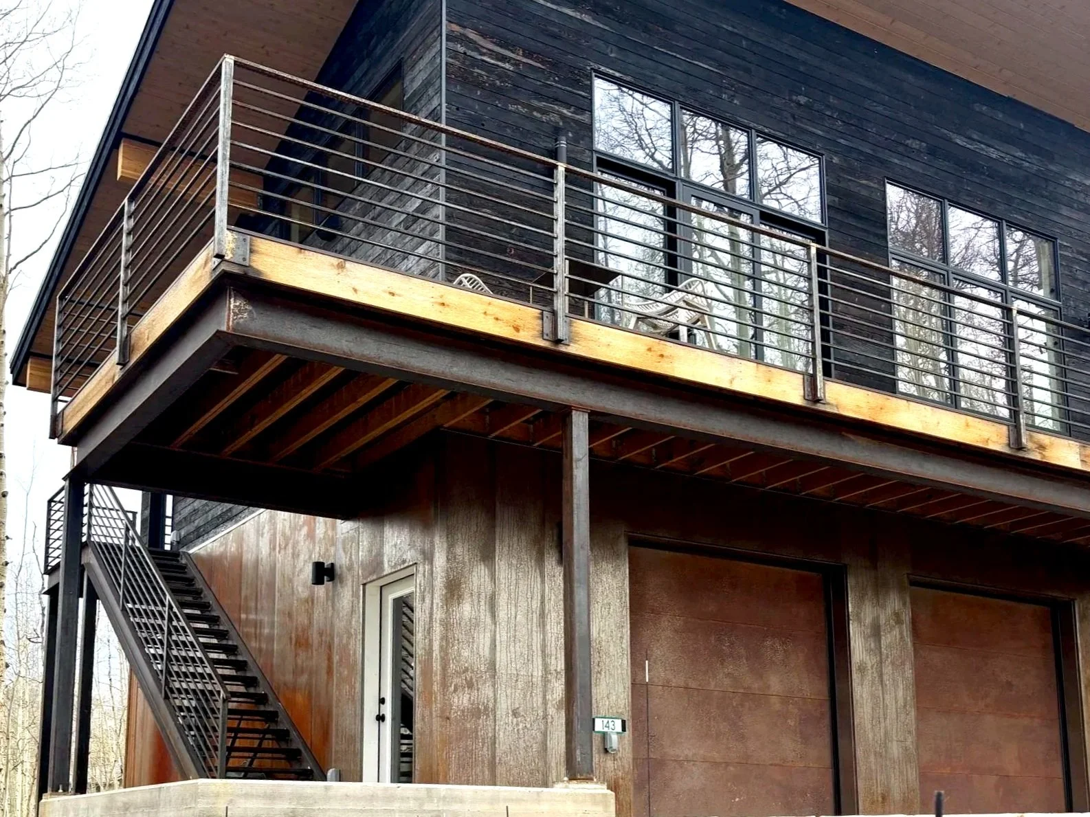 Exterior Steel Stair & Railing