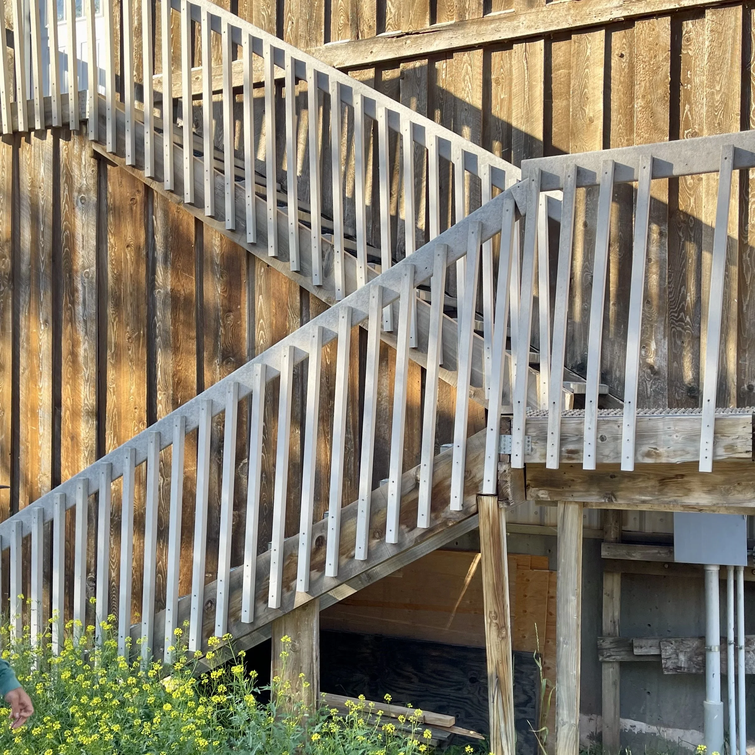 exterior stair build Telluride existing stairs