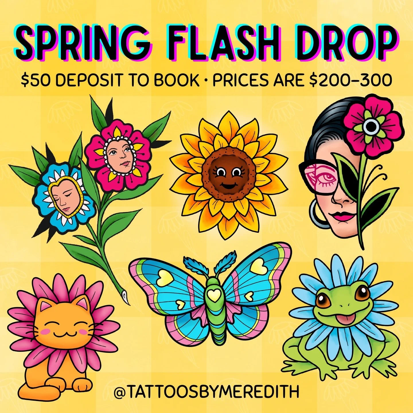 🌸 Spring Wannados Available 🌸 

A fresh batch of one-off designs ready to tattoo. Hit up the Jotform link to snag one of these! ☺️

🌱🌷🌿💐🪴🪷🍀🌸🍃
🪿 @luckygoosetattoo 
📚 @luckygoosereads 
📍 Kennesaw, Georgia