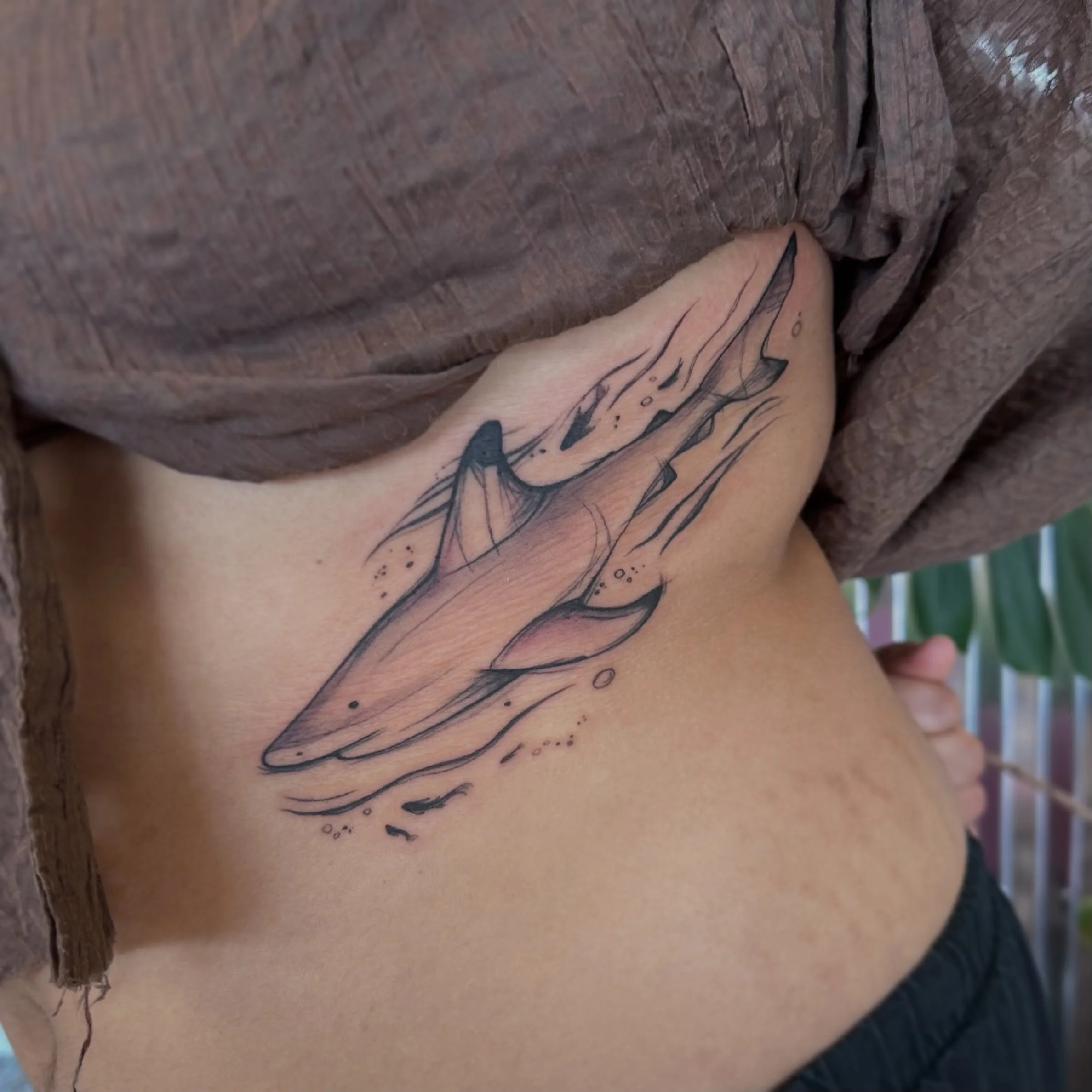A fun, sketchy shark friend! 🦈🩵

📍 @luckygoosetattoo